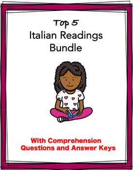 Preview of Italian Reading Bundle: Top 5 Letture @35% off! (Italiano)