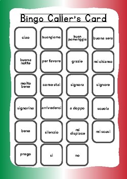 Preview of Italian Bingo (Tombola)