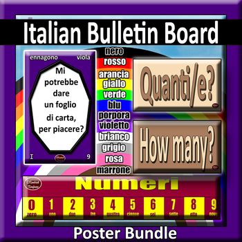 Preview of Italian Bulletin Board Bundle
