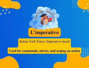 Preview of Italian Bundle: Imperative Verb Tense- Regular Verbs