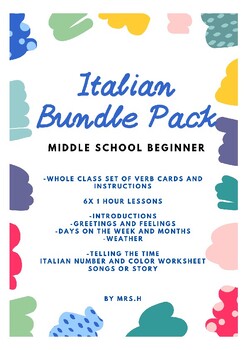 Preview of Italian Bundle Pack - Middle school