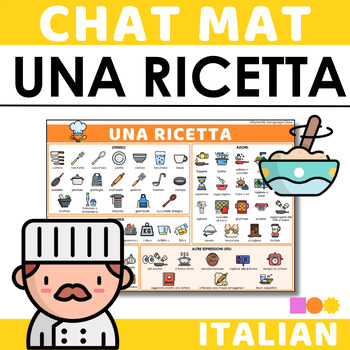 Preview of Italian Chat Mat - Cuciniamo una Ricetta - Food and Cooking in Italian