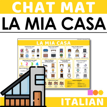 Preview of Italian Chat Mat - La Mia Casa - Describe your House in Italian - Output Support