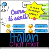 Italian Chat Mat: How I feel (version 1-simple)