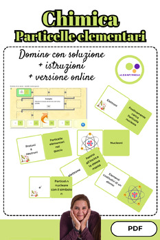 Preview of Italian: Chemistry | Domino Elementary particle + Online version