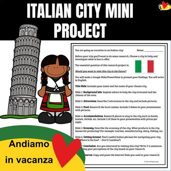 Preview of Italian City Mini Research Project