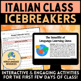 Italian Class Back to School Icebreaker Activities