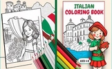Italian Coloring pages boys & Girls Summer school activite