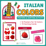 Colors in Italian (I colori): Posters, Sorting 72 Items by