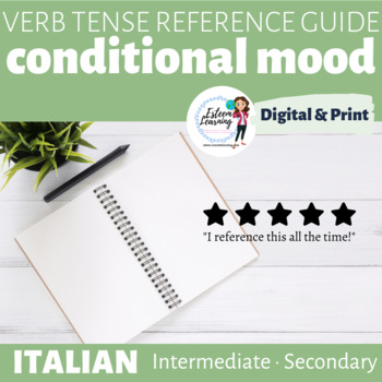 Preview of Italian Conditional Mood Review Guide & Booklet
