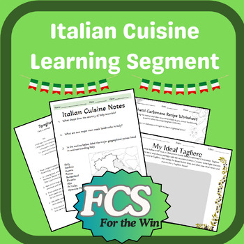Preview of Italian Cuisine Learning Segment - Global Foods & FACS