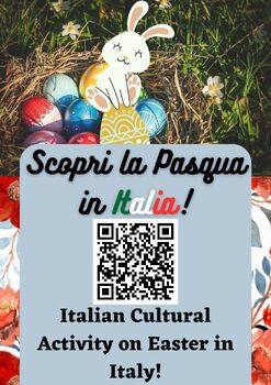 Preview of Italian Cultural Activity on Easter in Italy - Qr code included!