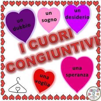 Preview of Italian Cuori Congiuntivi Mobile Craft Project