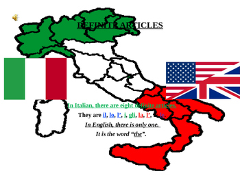 Preview of Italian Definite Articles