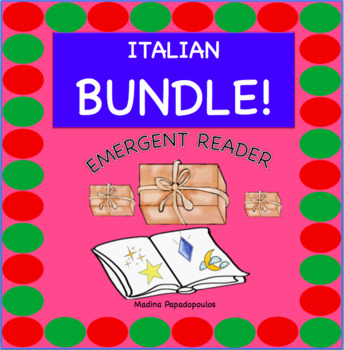 Preview of Italian EMERGENT READER BUNDLE!