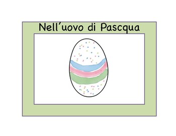 Preview of Italian Easter EMERGENT READER | Nell’uovo di Pasqua