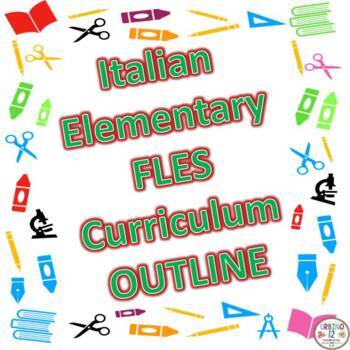 Preview of Italian Elementary Curriculum Outline