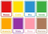 Italian/English Color Flash Cards