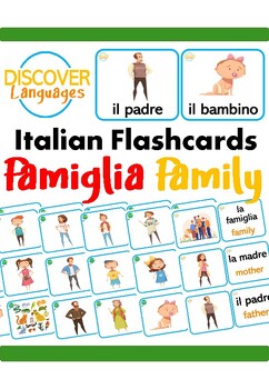 Preview of Italian Flashcards - My Family - La Famiglia