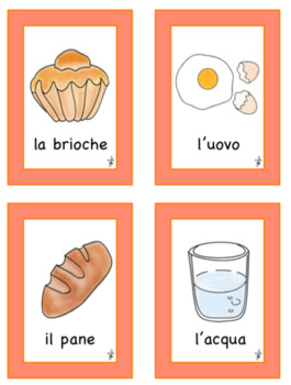 Italian Food FLASH CARDS by Madina Papadopoulos | TpT