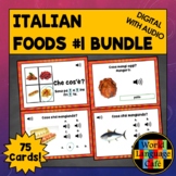 ITALIAN FOODS BOOM CARDS ⭐ Set #1 ⭐ Italian Flashcards Ita