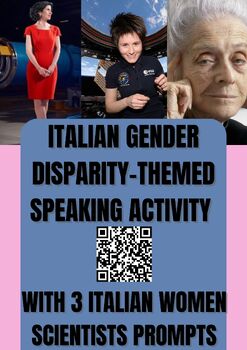 Preview of Italian Gender Disparity Speaking Activity! Great for Women's Day