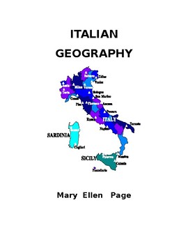 Preview of Italian Geography