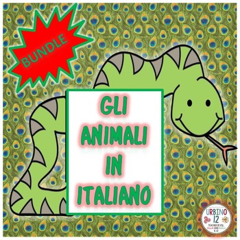 Preview of Gli Animali Italian BUNDLE