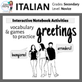 Italian Greetings Interactive Notebook Activities
