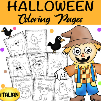 Preview of Italian Halloween Coloring Pages & Art Activities -  (La Festa dei Morti)