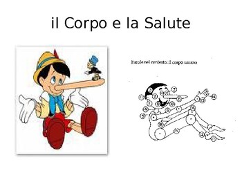 Preview of Italian Health and Body Parts PowerPoint