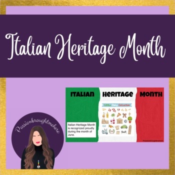 Preview of Italian Heritage Month 