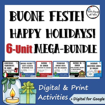 Preview of Italian Holiday MEGA-Bundle - Digital, Google Apps, + Print