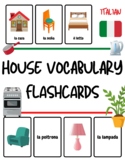 Italian *House Vocabulary* Flashcards for Kids - 56 Italia