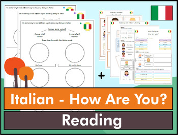 Preview of Italian How Are You Reading Bundle - K to 6