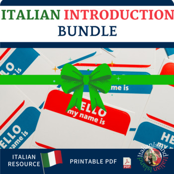 Preview of Italian Introductory Vocabulary Bundle