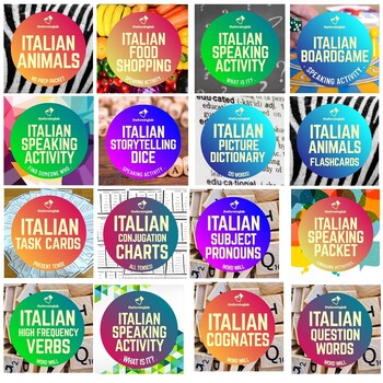 Preview of Italian Language Growing Bundle – ENTIRE STORE of Italian Resources