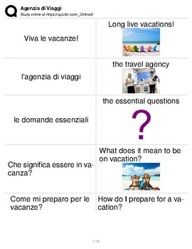 Preview of Italian Language Resource Kit: Travel Agency