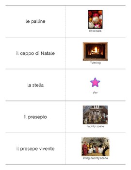 Preview of Italian Language Resource Kit: Christmas (Natale)