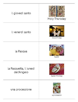 Preview of Italian Language Resource Kit: Easter (Pasqua)