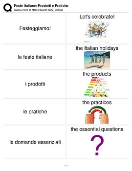 Preview of Italian Language Resource Kit: Italian Festivals - Products and Practices