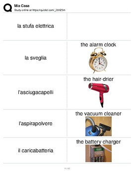 Preview of Italian Language Resource Kit: My Home