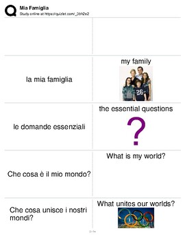 Preview of Italian Language Resource Kit: My Family