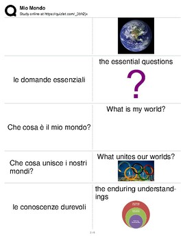 Preview of Italian Language Resource Kit: My World
