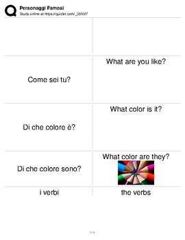 Preview of Italian Language Resource Kit: Celebrities