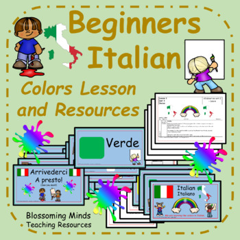 Preview of Italian Lesson and Resources : Colors