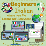 Italian Lesson and Resources : Where you live