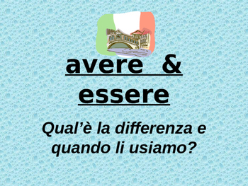Preview of Italian Made Simple: Avere Vs. Essere - The Two Main Italian Verbs
