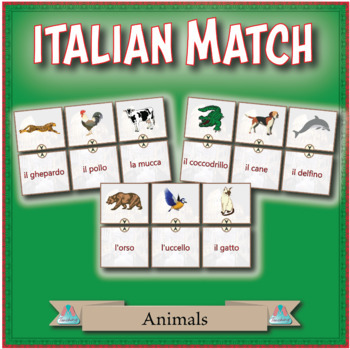 Preview of Italian Match - Animals