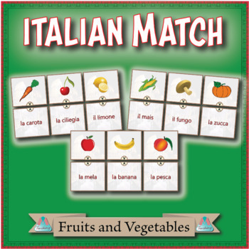 Preview of Italian Match - Fruits and Vegetables